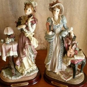 Set of  (2) GIOUVANNI VINTAGE FIGURINES